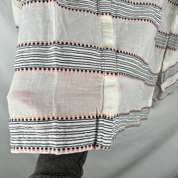 Old Navy Linen Look Strip Thin V-neck Top XL - Picture 2 of 12